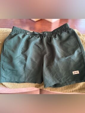 BATHER Solid Pine Swim Shorts